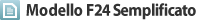 Modello F24 semplificato compilabile online